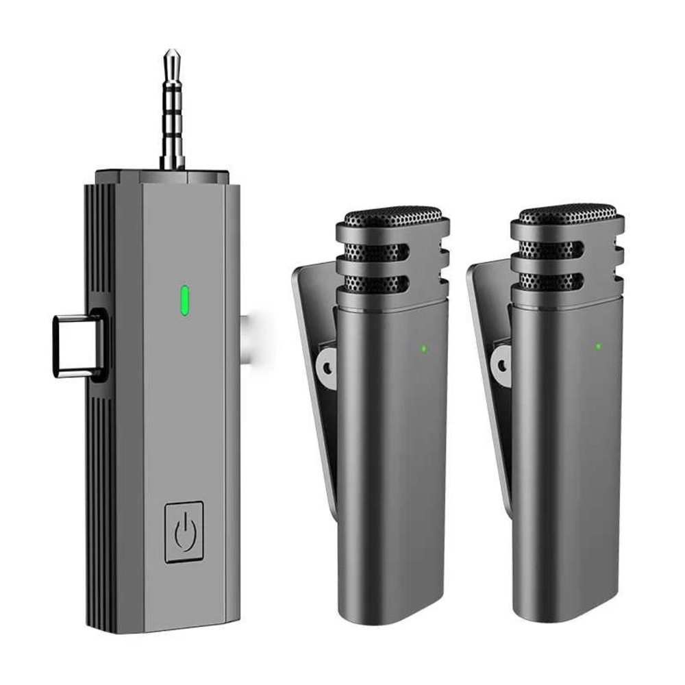 Sjpzwcrl Wireless Lavalier Microphone 3 in 1 Professional Noise Reduction